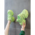 狮王足 品牌内增高女鞋韩国高跟小白鞋搭配阔腿牛仔裤的鞋子坡跟运动鞋 浅绿色 35