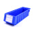 欧曼 分隔塑料零件盒分隔物料盒加厚塑料储物盒分割式物料盒 400x117x90mm蓝色无隔板