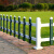 百舸 草坪护栏 PVC塑钢栅栏围栏 户外花园庭院绿化栏杆 棕色 1.2米高一米价