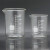 欧杜 玻璃量杯带刻度耐高温可加热实验室透明玻璃烧杯 800毫升