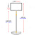 安燚 A3框+1.3米加粗杆+0.85压型底板 不锈钢水牌定制双面立式指示牌车间展示牌落地标识牌AYK-061