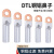 DTL铜铝鼻子接头过渡连接铝线鼻子国标冷压端子15/25/3 B级 DTL120