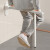 摩珂（HKMOKE）日式可上翻马桶扶手栏杆起身助力架安全扶手孕妇老年人防滑坐便器 上翻扶手68cm-白色带腿