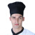 米盛厨师帽 酒店西餐厅食堂饭店后厨服务员工作帽 黑色加标帽MS-3