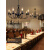 Lepptoy广东中山灯具美式蜡烛吊灯创意简约铁艺欧式卧室餐厅灯吧台复古 10头-黑色+全套LED光