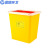 蓝鲸环卫【8L方形】医疗利器盒方形圆形锐器盒筒黄色加厚针头盒医疗垃圾桶诊所