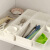 家の物语（KATEI STORY）日本进口厨房抽屉收纳盒餐具分格整理塑料隔板储物盒刀叉分隔盒 白色小号