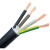 电缆RVV4*6平方毫米软护套线芯国标四芯电源线多股软电线 5米黑色