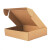 铸固 飞机盒 快递打包扁纸盒包装盒 服装网点纸箱收纳盒 牛皮色 25×20×7cm（100个装）