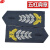 谋福CNMF 611 新式保安领带拉链式领带 男士女士安保门卫制服保安配饰 【（五星肩章一对）】
