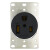 定制适用NEMA6-50R美标三孔插座带螺丝孔50A发设备埋入式美式 插头+插座