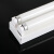 leesa t8灯管老式日光灯管荧光20瓦三基色双端接线格栅灯玻璃管长条灯 双管套餐（白光灯管+灯架）1.2米