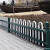贵州锌钢铁艺草坪护栏围栏施工花园花池绿化护栏庭院围栏栅栏室外 焊接款50公分/米