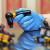 英科医疗（INTCO） 一次性合成防护手套 无粉光面标准型 蓝色 100只/盒 定做 1盒 S码