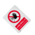 安赛瑞 安全标识 (未佩戴口罩禁止入内）安全标识牌 安全警示标识标牌 ABS塑料板 210×297mm 企业专享 28962