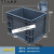 加厚EU箱过滤箱物流箱塑料箱长方形周转箱欧标汽配箱工具箱收纳箱 3215号300*200*150 灰色