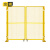 金蝎 工厂仓库车间隔离网门护栏网门简易围栏门防护网门 黄色2.0米高*总2米宽对开门