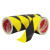亚众 黑黄布基胶带 高粘地毯强力防水胶地标识 斑马警戒线划线警示胶带 红白 44mm*9.14米长