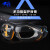 护目镜打磨飞溅防灰尘透明劳保防雾眼镜男女骑行防风沙冲击实验室 罗卡EF32 黑+黄框白片 （1付）