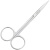 午励 实验用剪刀 不锈钢实验室手术剪刀 弯刀 眼科直尖10cm 