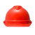 梅思安V-Gard-500PE豪华型一指键帽衬V型有孔安全帽施工建筑工地防撞头盔红色1顶
