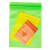 稳斯坦 W5680 (100个)彩色自封袋 彩色包装袋封口袋避光自封袋塑胶袋 14丝红色15*22cm