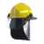 梅思安 F3消防头盔含外置面罩 铝箔防火披肩帽10107083