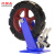 尚留鑫 超重型工业脚轮铁芯橡胶轮载重1吨 12寸万向刹车轮