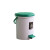 希万辉 踩踏弹盖式卫生桶卫生间办公室大容量带盖垃圾桶 小号 经典绿