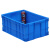 加厚塑料物流箱仓储胶箱零件盒收纳箱长方形大号带盖整理箱不含税运 450-230箱505*355*240 蓝色-型号-外径-长*宽*高