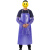 捷诺立(JNL) 32224 时尚PVC防水耐用防油围裙水产食品厂纯色厨房围裙蓝色围裙长90宽70cm