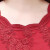 骆骐亚（cmlziua）喜婆婆婚宴年轻改良旗袍连衣裙女2023夏季新款刺绣修身显瘦裙 红色 M