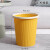 厨房塑料垃圾桶卫生间厕所大号简约客厅卧室办公室压圈废纸篓 中号-柠檬黄