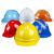 安全帽工地透气国标加厚头盔施工建筑工程电力防护帽男士定制LOGO 黄色V型
