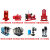 XBD立卧式单级消防喷淋深井泵CGDLF多级泵成套增稳压生活供水设备 红色XBD7.5-185KW 国标电机