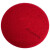 抛光百洁垫洗地机17寸20寸白红黑色打起蜡擦打磨清洁垫布片定制 20寸红色5片装