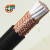 RVVP24芯0.5平方多芯国标铜网屏蔽航空插头隔离电缆线现货 黑色 25m x 24芯 x 0.5平方毫米