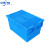 带盖物流箱加厚特大号塑料筐周转箱工具箱收纳箱塑料框运输箱A 8号 外_600_400_320mm蓝色