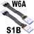 USB3.0公对公扁平轻薄线Type-A转接micro-B双弯角ADT S1B-W6A 13P 0.5m