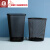 铁网垃圾桶防锈办公室拉垃圾桶金属铁艺丝网状卫生间纸篓  加厚 15升大号方形(一只装)送2个夹子