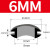 双面橡胶护线圈 通孔过线圈 扣式出线孔 护口橡皮圈 配电箱柜 6mm