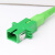 蓝邮 日本精工测试法兰 尾纤光纤跳线测试光纤适配器 0.1DB插损 SC/APC绿色-SCC-A3