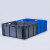 金兽物流箱外径:800*600*340mm长方形周转箱塑料箱可定制GC1060加厚蓝色