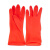 洗士多C   红色手套红米乳胶手套清洁专用手套耐用胶皮高弹贴手手套