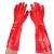 东亚手套 PVC保暖浸塑手套 802F-40 L 红色 10双装 红色 L