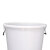 海斯迪克 HK-370 加厚塑料圆桶水桶 大容量酒店厨房垃圾桶 白色无盖60L