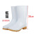 白色雨鞋耐油耐酸碱卫生靴牛筋底水鞋防滑白色工作雨鞋     3天 低筒雨鞋 42