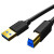 胜为（shengwei）打印线USB3.0打印机数据线 延长连接线 黑色 3米 UT-1030