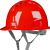 酷仕盾安全帽男工地夏季透气施工领导安全头盔国标ABS电力电工工人定制 三筋透气-红色