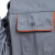 百舸 长袖劳保工作服套装男女工厂工程服车间厂服工装灰色橘边套装（155-190）下单尺码备注